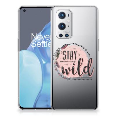 OnePlus 9 Pro Telefoonhoesje met Naam Boho Stay Wild OnePlus 9 Pro Telefoonhoesje met Naam Boho Stay Wild