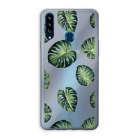 Tropische bladeren: Samsung Galaxy A20s Transparant Hoesje