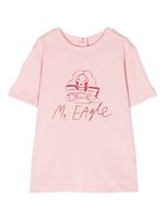 Emporio Armani Kids t-shirt en coton à imprimé graphique - Rose - thumbnail