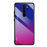 Voor Xiaomi Redmi Note 8 Pro gradiënt kleur glas geval (donkerblauw)