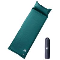 VidaXL Kampeermatras met kussen zelfopblazend 1-persoons groen