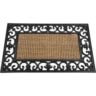 Siena Garden 3751441100 Gummimatte Gazelle Voetenmat (l x b) 75 cm x 45 cm Zwart, Beige