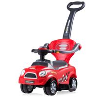 3-In-1 Glijauto Glijvoertuig met Afneembare Duwgreep Beschermbeugel en Verborgen Opbergruimte Speelgoedauto voor Kinderen