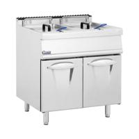Dubbele frituurpan - 30 kW - 120 - 200 °C - propaan/LPG/aardgas - onderkast - Royal Catering