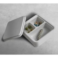 Cosmetica Opbergdoos Ideavit Solidcase 14x14x5.7 cm Solid Surface Mat Wit Ideavit - thumbnail