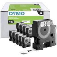 Labeltape Set van 10 stuks Combipack DYMO D1 2093098 Polyester Tapekleur: Wit Tekstkleur:Zwart 19 mm 7 m