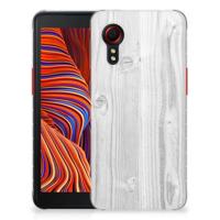 Samsung Galaxy Xcover 5 | Bumper Hoesje | White Wood