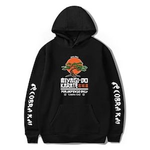 Cobra Kai Karate kind Trui met capuchon Anime Cartoon Anime Harajuku Grafisch Kawaii Voor Voor Stel Voor heren Dames Volwassenen Back To School Heet stempelen Lightinthebox