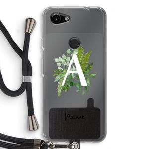 Green Brush: Pixel 3a Transparant Hoesje met koord