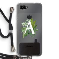 Green Brush: Pixel 3a Transparant Hoesje met koord