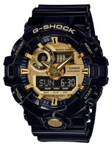 Casio GA-710GB-1AER G-Shock Horloge zijdeglans zwart 53 mm