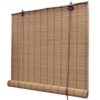 VidaXL Rolgordijn 80x160 cm bamboe bruin