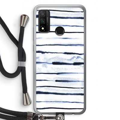 Ink Stripes: Huawei P Smart (2020) Transparant Hoesje met koord