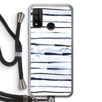 Ink Stripes: Huawei P Smart (2020) Transparant Hoesje met koord