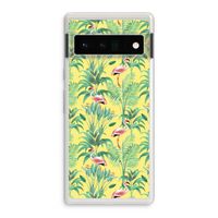Flamingo party: Google Pixel 6 Pro Transparant Hoesje