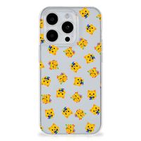 TPU bumper voor iPhone 15 Pro Max Katten Emojis - thumbnail