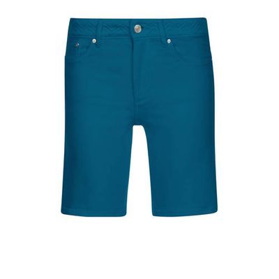 s.Oliver high waist jeans short donkerblauw