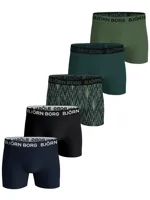 Bjorn Borg 5-Pack jongens boxershorts - Cotton Stretch - 164 - Groen - Onderbroek - Ondergoed - 164 - Onderbroek - Ondergoed