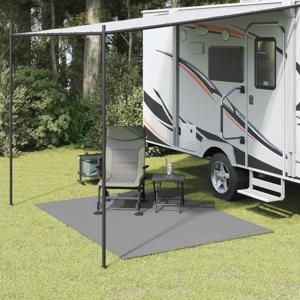 VidaXL Tenttapijt 4x2 m lichtgrijs