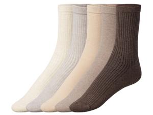esmara 5 paar dames sokken (Beige/zwart, 39-42)