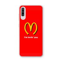 I'm lovin' you: Samsung Galaxy A70 Transparant Hoesje