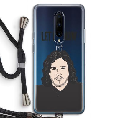 Let It Snow: OnePlus 7 Pro Transparant Hoesje met koord