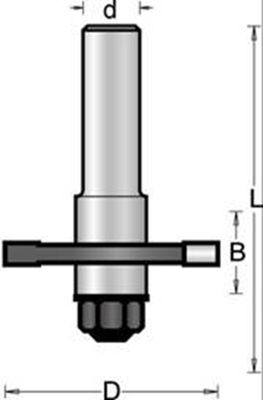 Hikoki Accessoires 8 Mm Schijffrees 40X6X58 - 754121