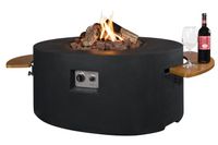 Happy Cocooning: Houten Side Table voor Cone & Bowl met 2 poeder coated/rubber steunen - 2 stuks