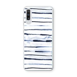 Ink Stripes: Samsung Galaxy A70 Transparant Hoesje