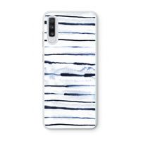 Ink Stripes: Samsung Galaxy A70 Transparant Hoesje