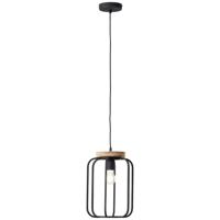 Brilliant Tosh 99501/66 Hanglamp E27 Hout (donker), Zwart (korund)