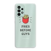 Fries before guys: Samsung Galaxy A52s 5G Transparant Hoesje