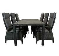 Qopps Levas tuintafel 220 met Darwin verstelbare tuinstoel