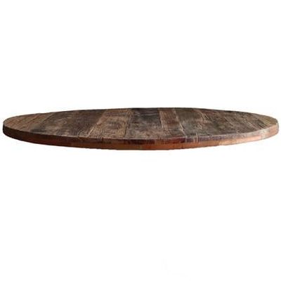 Old Inn - Eettafel Wagonhout rond 130cm Blad Old Inn - Eettafel Wagonhout rond 130cm Blad