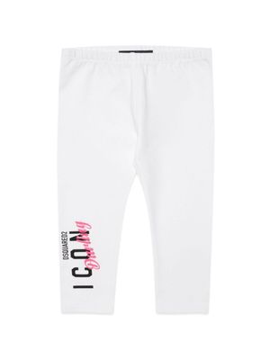 Dsquared2 Kids Legging van stretch-katoen - Wit