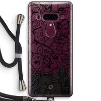 Vexx Black City : HTC U12+ Transparant Hoesje met koord