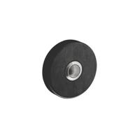Intersteel Deurbel rond verdekt ø53x10 mat zwart met rvs