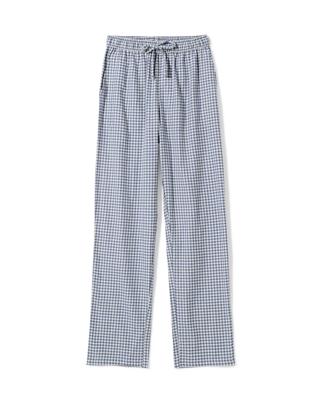 HEMA Herenpyjamabroek flanel ruiten donkerblauw (donkerblauw)
