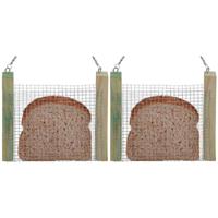 Best for Birds Vogelvoederplek - 2x - boterhamhouder - 17,5 x 17 cm Best for Birds Vogelvoederplek - 2x - boterhamhouder - 17,5 x 17 cm