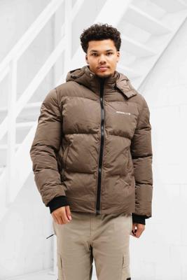 Equalité Essential Puffer Jas Heren Bruin - Maat S - Kleur: Bruin | Soccerfanshop
