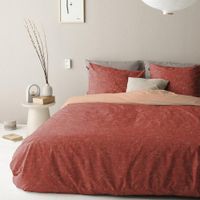 Damai Damai Dekbedovertrek Swift burned red 200x200/220 - thumbnail
