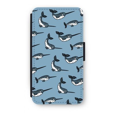 Narwhal: iPhone X Flip Hoesje