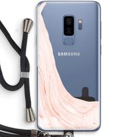 Peach bath: Samsung Galaxy S9 Plus Transparant Hoesje met koord