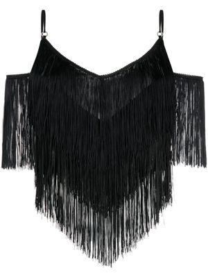 PINKO haut à franges - Noir PINKO haut à franges - Noir