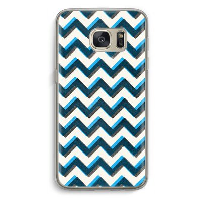 Onderbroken lijn: Samsung Galaxy S7 Transparant Hoesje