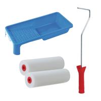 Sorex Verfrollers set - beugel - doseer verfbak - 2x rollers - 10cm breed - schilderen