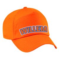 Koningsdag baseball cap oranje - Willem - voor volwassenen - Verkleedhoofddeksels - thumbnail