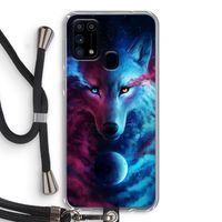 Where Light And Dark Meet: Samsung Galaxy M31 Transparant Hoesje met koord