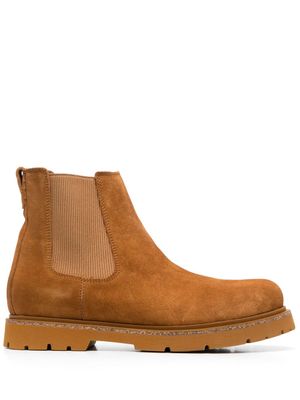 Birkenstock bottines Boston en daim - Marron