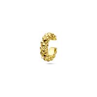 Verguld 925 zilveren ear cuff 13 mm - Geelgouden oormanchet